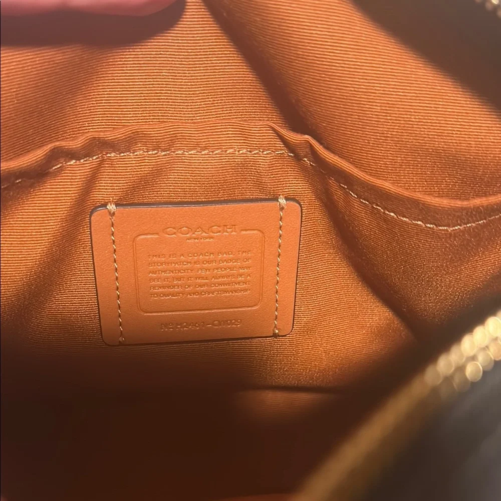 Coach Brown Crossbody Bag with Black Accents - Picture 7 of 10